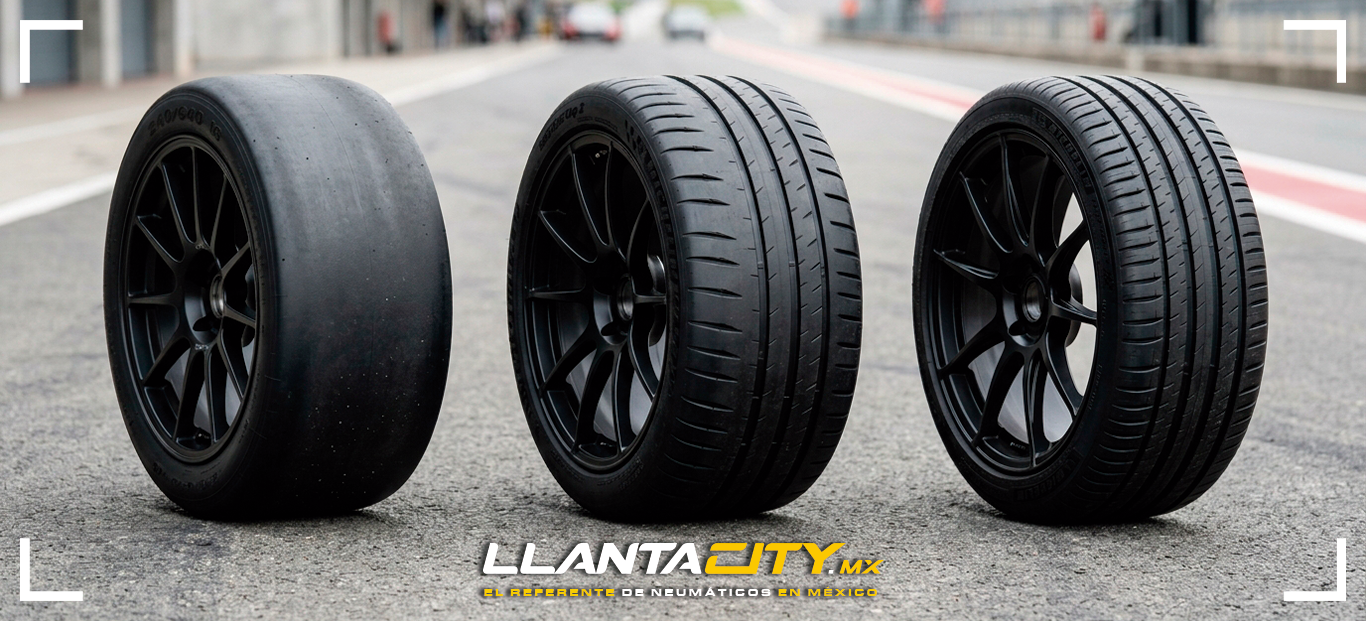 ¿Qué son las llantas semi slicks?